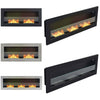 Wall Mounted/Insert Flat Glass Hanging Bio Ethanol Fireplace Biofire Fire Burner