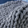 Luxury Chunky Warm Knitted Thick Blanket Hands Bulky Knit Throw Sofa Bed Cover