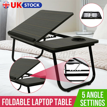 Foldable Laptop Bed Table Stand Sofa Lap Tray Adjustable Portable Computer Desk