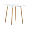 60*60cm Square Dining Table Kitchen Table Coffee Table Modern White Home Office