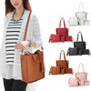 4pcs/set Women Handbag Messenger Leather Shoulder Bag Tote Purse Satchel Durable