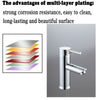 Modern Bathroom Basin Taps Hot & Cold Pair Twin Chrome Single Handle Solid Brass