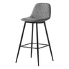 2X Bar Stools PU/ Velvet/ Fabric Breakfast Stool Chairs Kitchen Pub Grey Brown