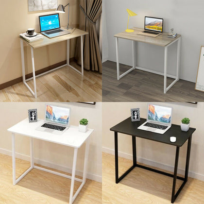 Folding Computer Desk Wooden Study PC Laptop Table for Home Office Notebook Desk