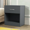 Chest Of Drawers Bedside Table Cabinet Metal Handles Bedroom Furniture Grey