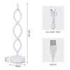 Elegant Spiral Table Lamp Bedside Bed USB Corded Led Light Night Light Reading