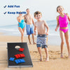 Foldable Solid Aluminum Board Cornhole Bean Bag Toss Game Set Sandbag Sports Fun
