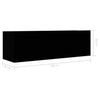 TV Cabinet TV Stand Unit Wall Mounted Floating Cupboard 2 Compartments Furniture