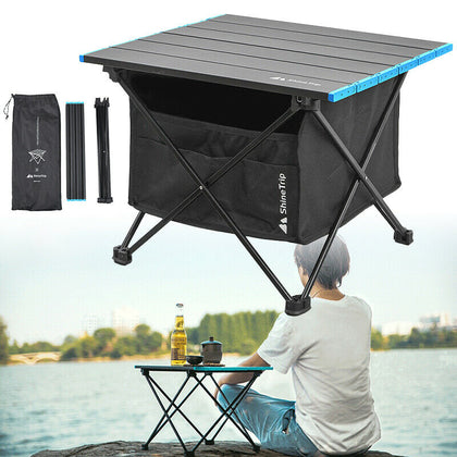 Folding Camping Table Lightweight Portable Outdoor Picnic Desk With Storage bags