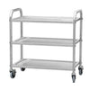 3 Tier Stainless Steel Trolley Cart Hotel Restaurant Serving Catering Train UK