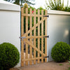 Outdoor Garden Picket Fence Gate Pine Wood Fencing Gate with Latch Screw Fitting