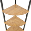 4 Tier Tall Corner Shelf Shelving Unit Display Stand Metal Frame Home Office