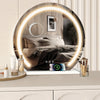 Hollywood Vanity Make Up Mirror with Lights 18-LED Tabletop Wall Metal 80x62cm
