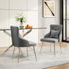 Buttoned High Back Dining Chairs with Cushion Lounge Leisure Kitchen Living Room