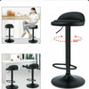 Set of 2 Bar Stools Leather Swivel Gas Lift Chair Kitchen Breakfast Pub Black