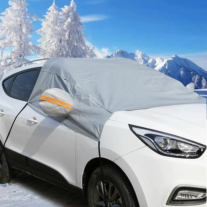 2x Car Windscreen Mirror Shield Frost Snow Cover Windshield Protector Universal