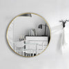 Large Industrial Round Wall Mirror Glass Wall Metal Frame Bathroom Decor 50cm