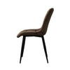 2× Modern Kitchen Dining Chairs Velvet Padded Seat Office Living Room Chair Set