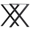 2 X Heavy Duty Wide X Shape Table Legs Dining Coffee Bench Desk Leg Cross Design