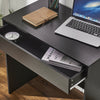Simple Budget Computer Desk Wooden Small Table With Sliding Drawer Tray