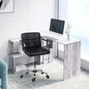 L-Shape 360° Rotating Computer PC Desk Corner Table w/Storage Shelf Home Office