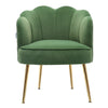 Scallop Back Armchair Lotus Petal Tub Seat Lounge Occasional Accent Sofa Chair