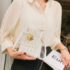 Women Transparent PVC Clear Pearl Jelly Bag Tote Casual Handbag Messenger Bag UK