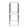 2 Tier Adjustable Expanding Microwave Rack Kitchen Storage Shelf Unit Organiser