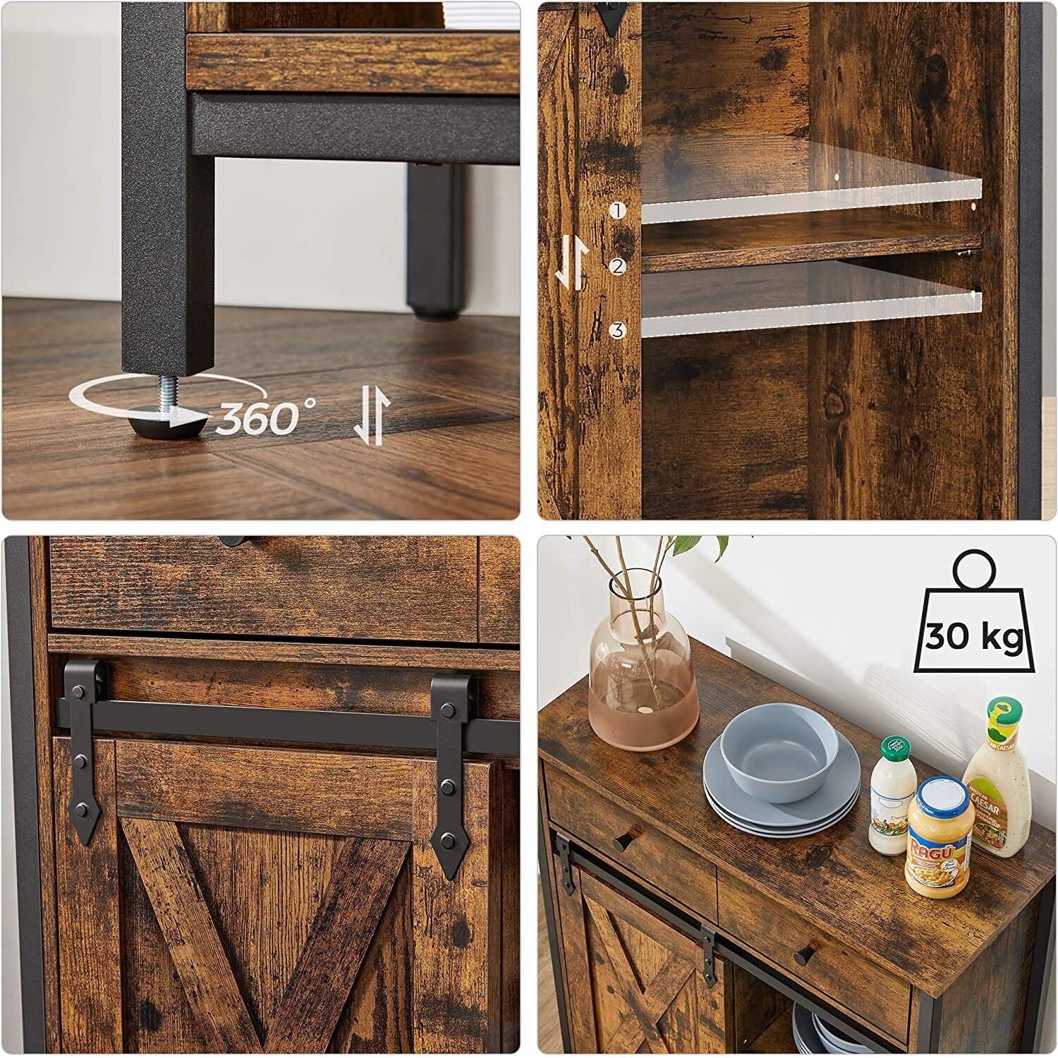 Rustic deals kitchen sideboard