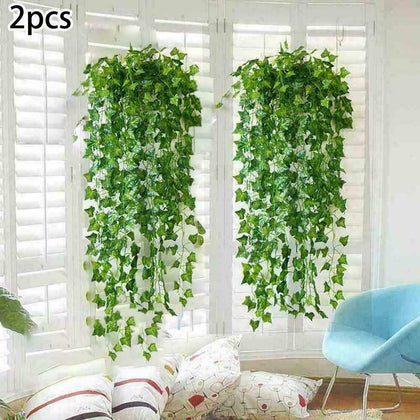 2x Artificial Ivy Trailing Vine Fake Foliage Flower Hanging Leaf Garland Plants