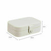 Leather Jewelry Box Organizer Portable Travel Jewellery Ornaments Storage Case