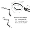 LED Clamp Reading Eyecare Table Light USB Flexible Swing Arm Desk Lamp Foldable