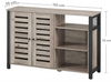 Industrial Storage Sideboard Rustic Grey Cabinet Vintage Hallway Console Table