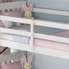 OLIVER WHITE WOODEN BUNK BED SINGLE