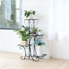 4 Potted Wrought Iron Plant Stand Metal Flower Rack Holder Home Office Decoratio