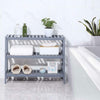 3 TIER NATURAL GREY BAMBOO MULTI PURPOSE STORAGE SHELF RACK UNIT ORGANISER