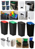 Plastic Recycling Bins Touch Top Recycle Dust Waste Pet Food Kitchen Pedal Bin