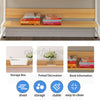 Computer Desk PC Workstaion Office Bookshelf Table Storage Cabinet Study Home