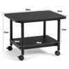 2-Tier Under Desk Machine Stand Mobile Printer Cart with Wheels for Home Office