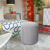 Fabric Round Ottoman Footstools Foot Rest Stool Pouffe Living Room Furniture NEW