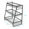 3 Tier Kitchen Spice Rack Storage Organizer Seasoning Bottle Stand Shelf Holder