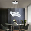 Modern LED Crystal Light Ring Chandelier Pendant Lamp Ceiling Lights Lighting ME