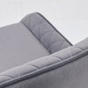 Set of 1/2 Dining Chairs Velvet Chair Padded Seat Metal Legs Home Kitchen Grey