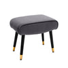 Velvet Seat Footrest Pouffe Footstool Stool Padded Ottoman Sofa Bench Chair