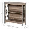 Small Rustic Bookcase Vintage Industrial Shelving Unit Storage Display Cabinet