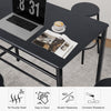 Modern 2/4 Seat Dining Table and Chairs Set Metal Wood Kitchen Home Restaurant