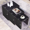 Nest Of Tables Coffee Table 3 Side End Lamp Table Living Room Furniture Black