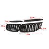 Auto Kidney Grille Gloss Black Double Slat for BMW E90 E91 05-08 Style UK Stock