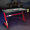 Spacious Gaming Desk Home Racing w/ Steel Frame Cup Headphone Holder Hook Red PC