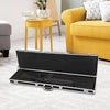53" Long Aluminum Locking Rifle Gun Case Lock Box Shotgun Storage Box Carry Case